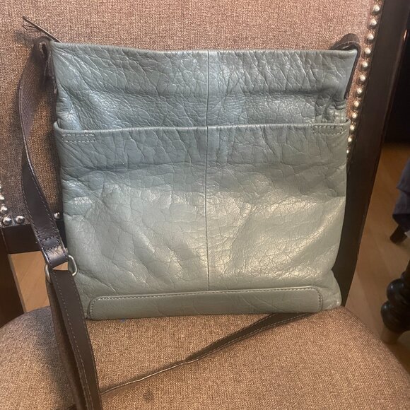 White Stuff Leather Navy crossbody handbag - Picture 2 of 10